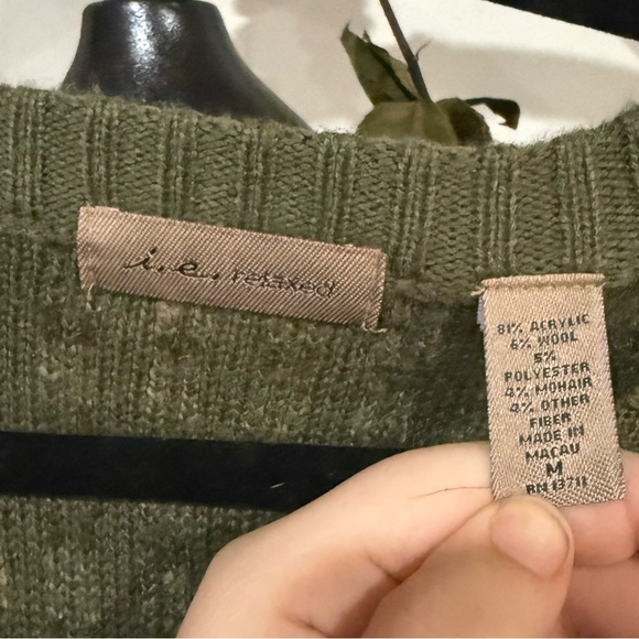 i.e relaxed wool cardigan tie in front - Picture 5 of 9